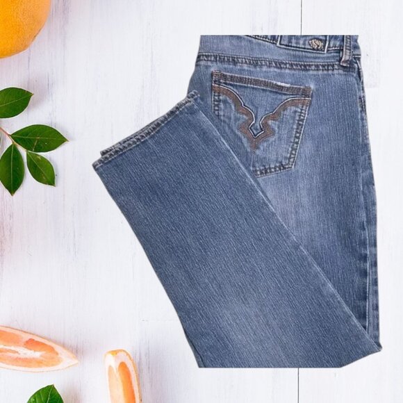 Buffalo 🐃David Bitton Felow Capri Mid Rise Stretch Jeans - Picture 3 of 7